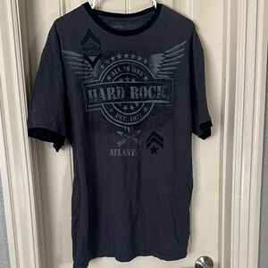 Hard Rock Cafe Atlanta Men's Charcoal Graphic Tee
